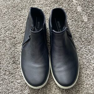 ECCO Soft 6 Side Zip Black Leather Ankle Boots Booties Shoes | Women’s Size 6